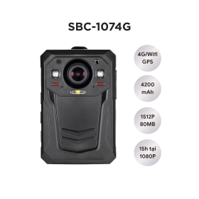 Camera đeo vai gắn ngực Sentinel SBC-1074G chất lượng ảnh 80MP tích hợp 4G Wifi