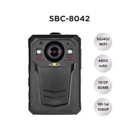 Camera mini gắn ngực Sentinel SBC-8042 pin 4800 mAh ghi hình 18 giờ